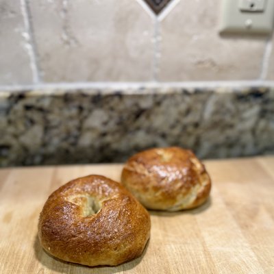 Plain Sourdough Bagels 