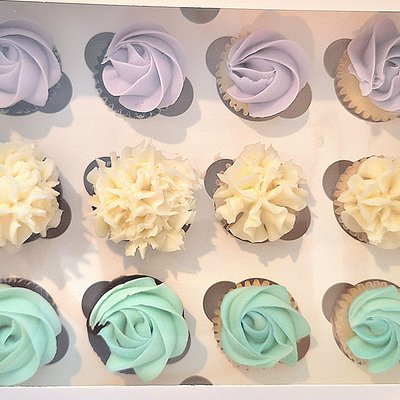 1 Dozen Mini Simple Cupcakes 