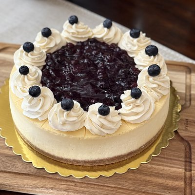 8” NY Style with Blueberry Topping