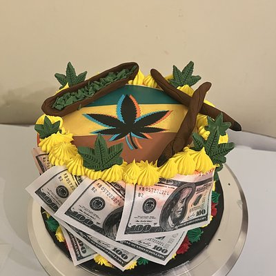 Marijuana Themed Cake