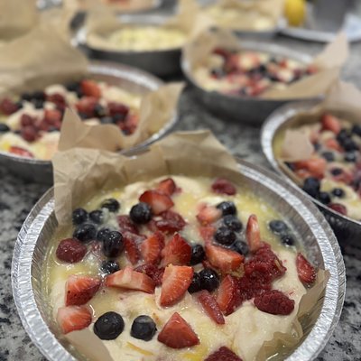 Lemon Berry Sourdough Focaccia Bread 8in Pan