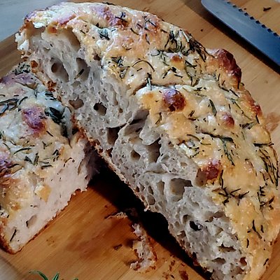2x Foccacia,  Rosemary Salt Sourdough Focaccia