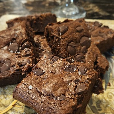 Fudgy Sourdough Chocolate Brownies 