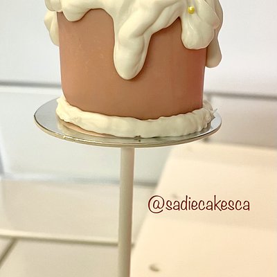 Birthday Cake Cakepops W/Cake Board