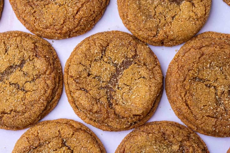 Chewy Sourdough Ginger Molasses Cookies