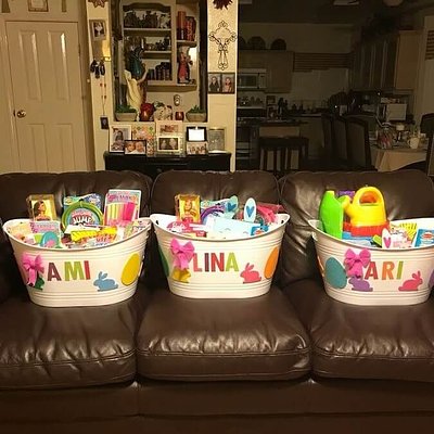 Personalized Easter Buckets