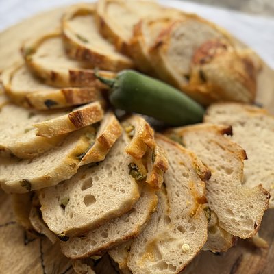 Jalapeño Cheddar Sourdough Loaf