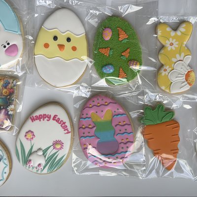 Assorted Artificial Dye Free Easter Cookies