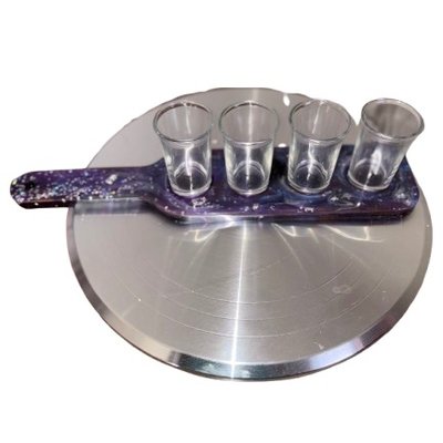 Shot Glass Resin Serving Trays