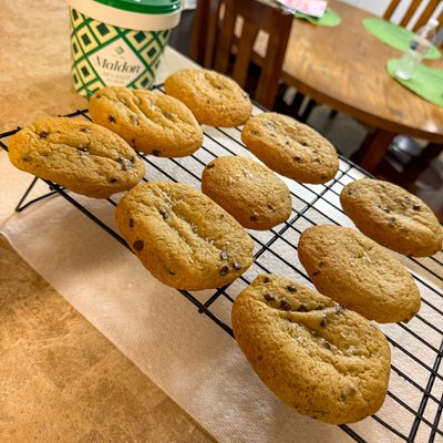 Sourdough Brown Butter Chocolate Chip Cookies