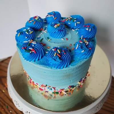 6" Round Minimalist Celebration Cake
