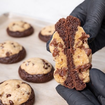 Brown Butter Brookies (Brownie & Cookie) 