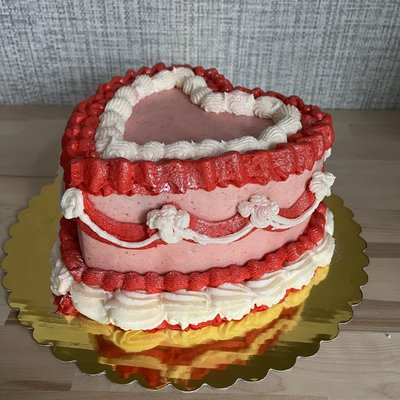 8” Heart Cake 