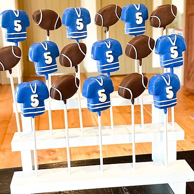 Football Cake Pops
