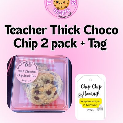 Teacher Box Big Choco Chip 2pack + Label