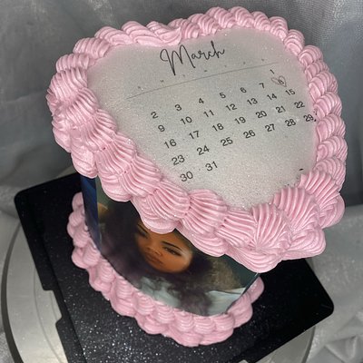 2 Layer 8” Heart Cake