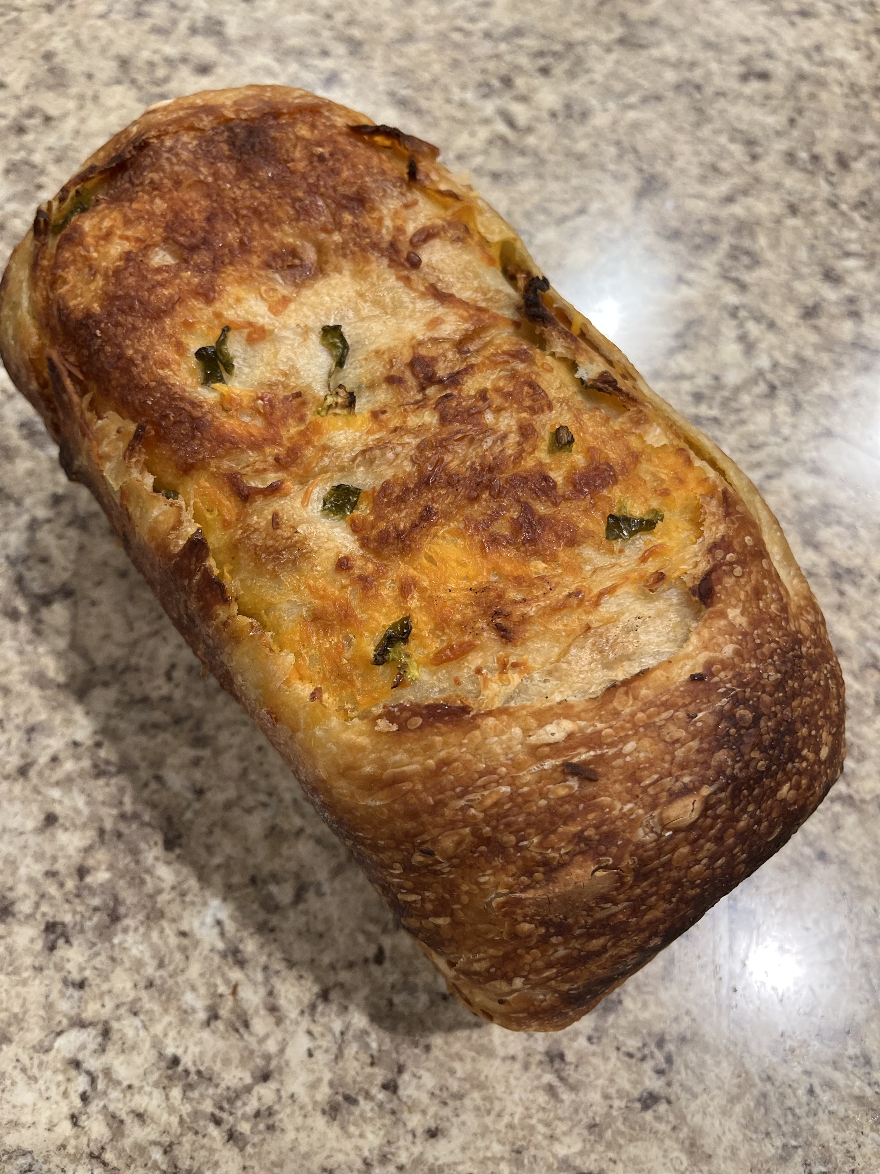 Cheddar Jalapeño Sourdough Bread