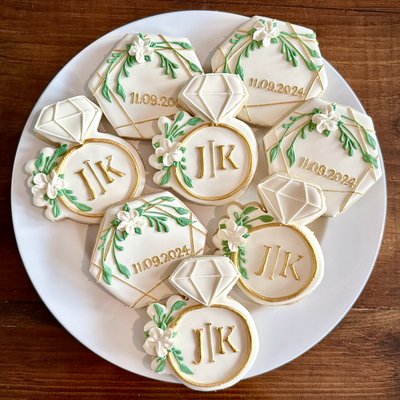 Bridal Rings and Hexagons - Dozen