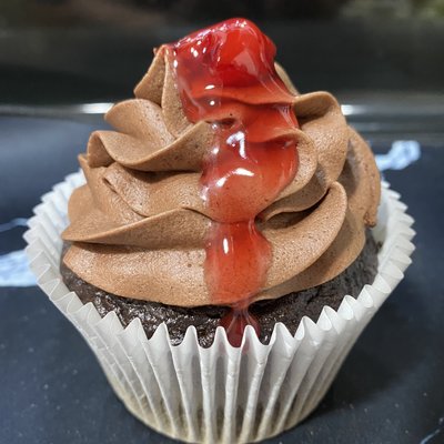 Chocolate Cherry Cupcake
