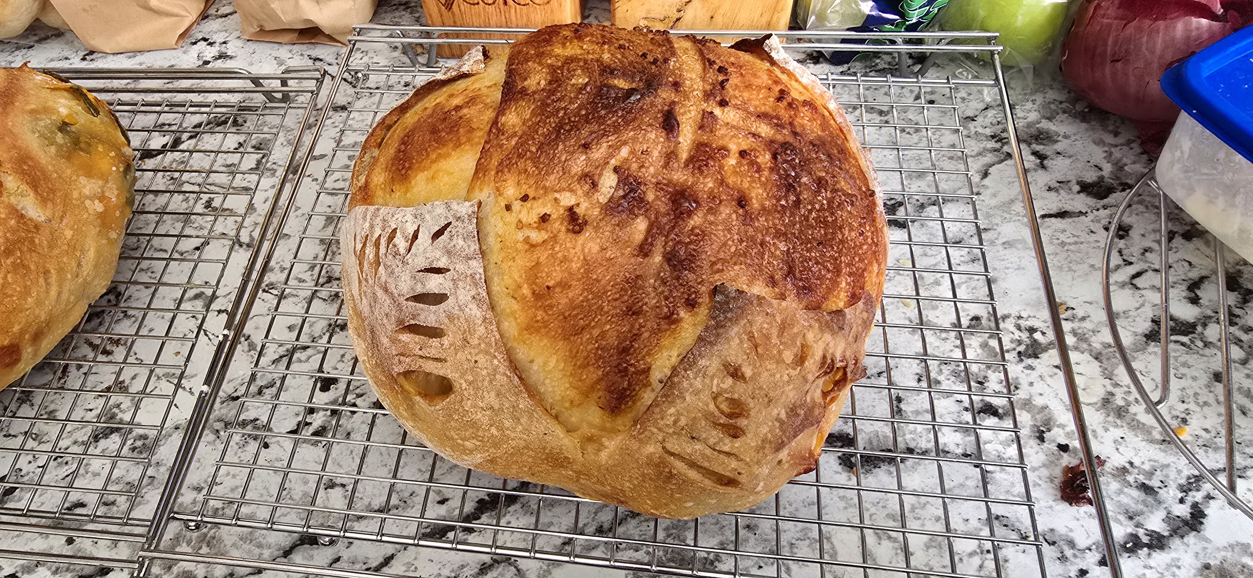 Sourdough Garlic, Herb And Parmesan Cheese
