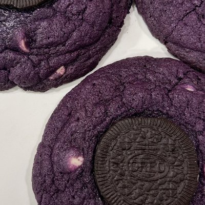 3-Pack - Ube White Chocolate Chip Oreo Sourdough Cookies