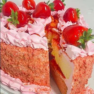 6” Serves Up To 10-12 Ppl Strawberry Shortcake Cheesecake 