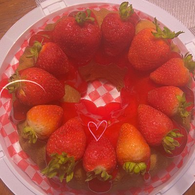 Strawberry Cream Cheese Pound Cake