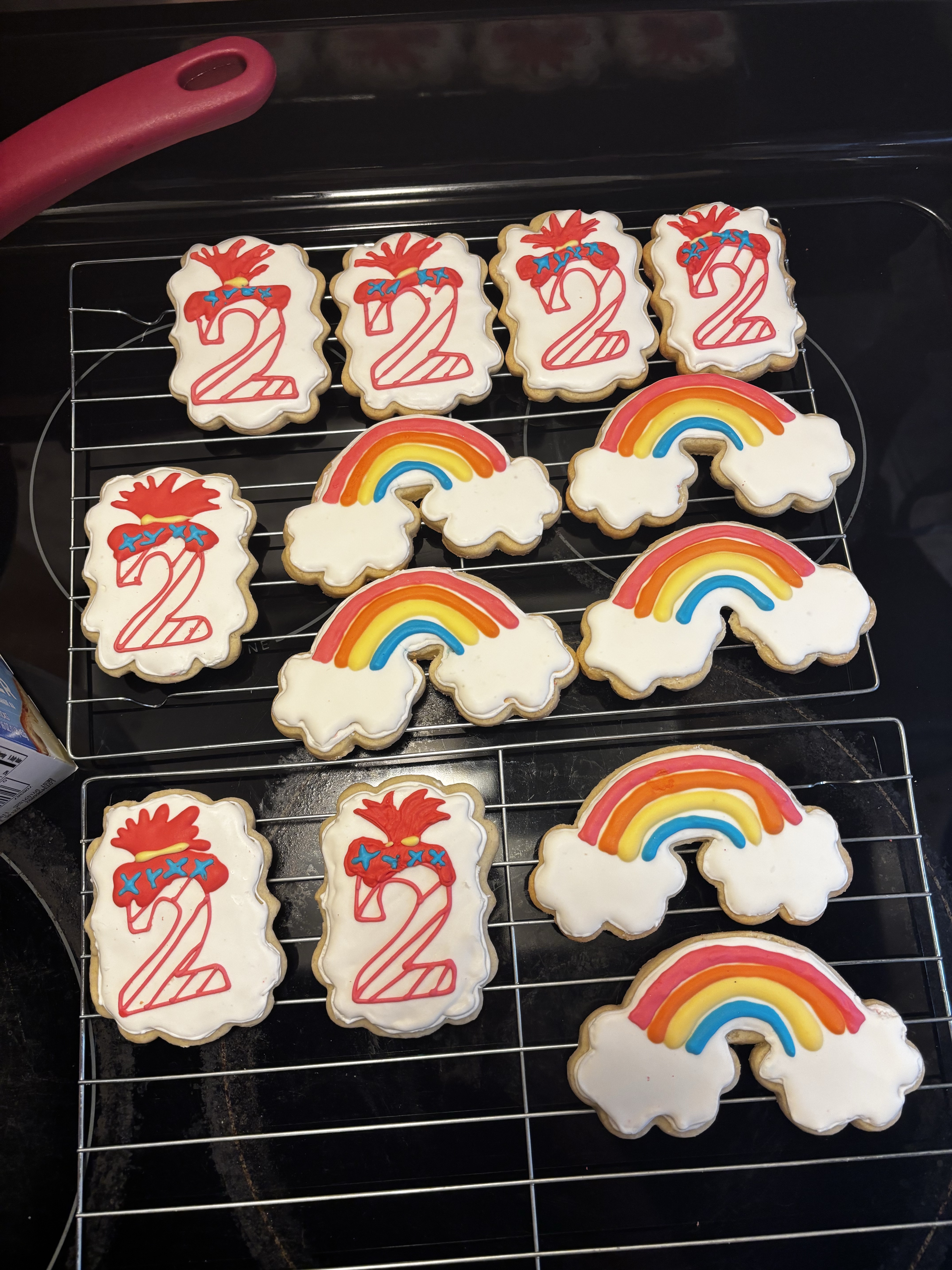 Dozen Theme Sugar Cookies With Royal Icing