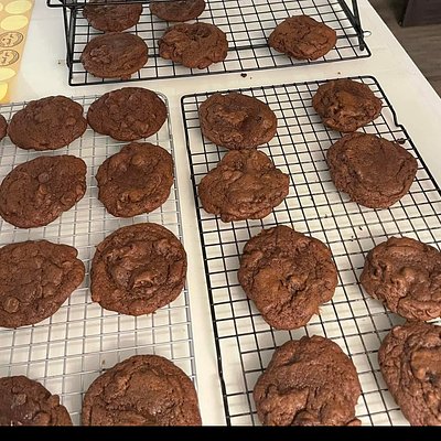 12 Sour Dough Double Chocolate Chip cookies 
