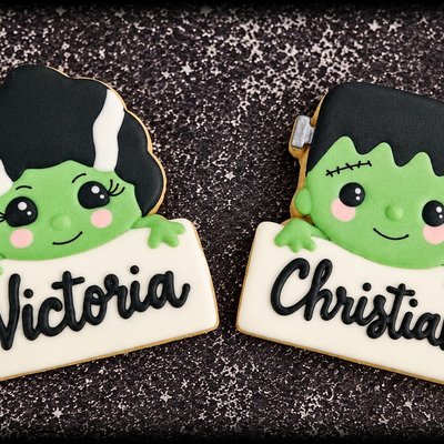 Personalized Frankenstein Cookies 