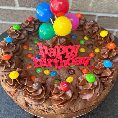 Triple Chocolate Cookie Cake