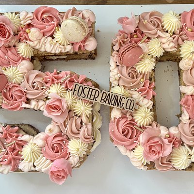 Number/Letter Cookie Cake