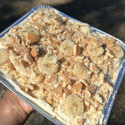 Pan Of Banana Pudding