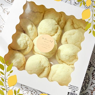 Sourdough Discard Lemon Cookies (18 pack)