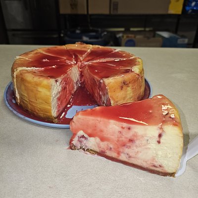 9" White Chocolate Raspberry 