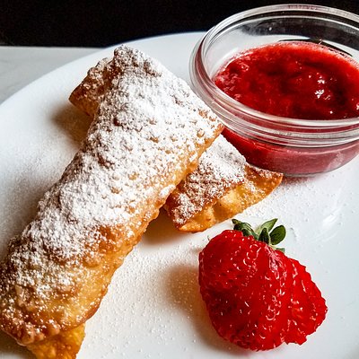 Strawberry Cheesecake Egg Rolls