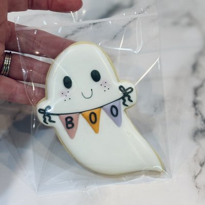 Ghost With Boo Banner