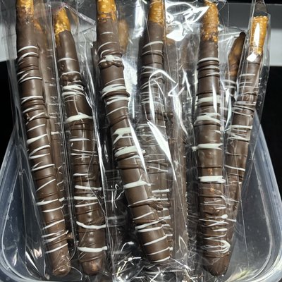Chocolate Covered Pretzel Rod