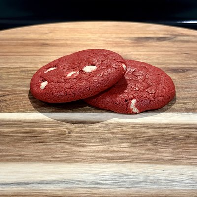 Red Velvet White Chocolate Chip Cookies