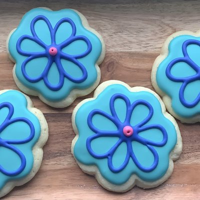 Flower Iced Sugar Cookies