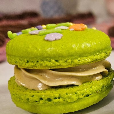 Pistachio macarons 