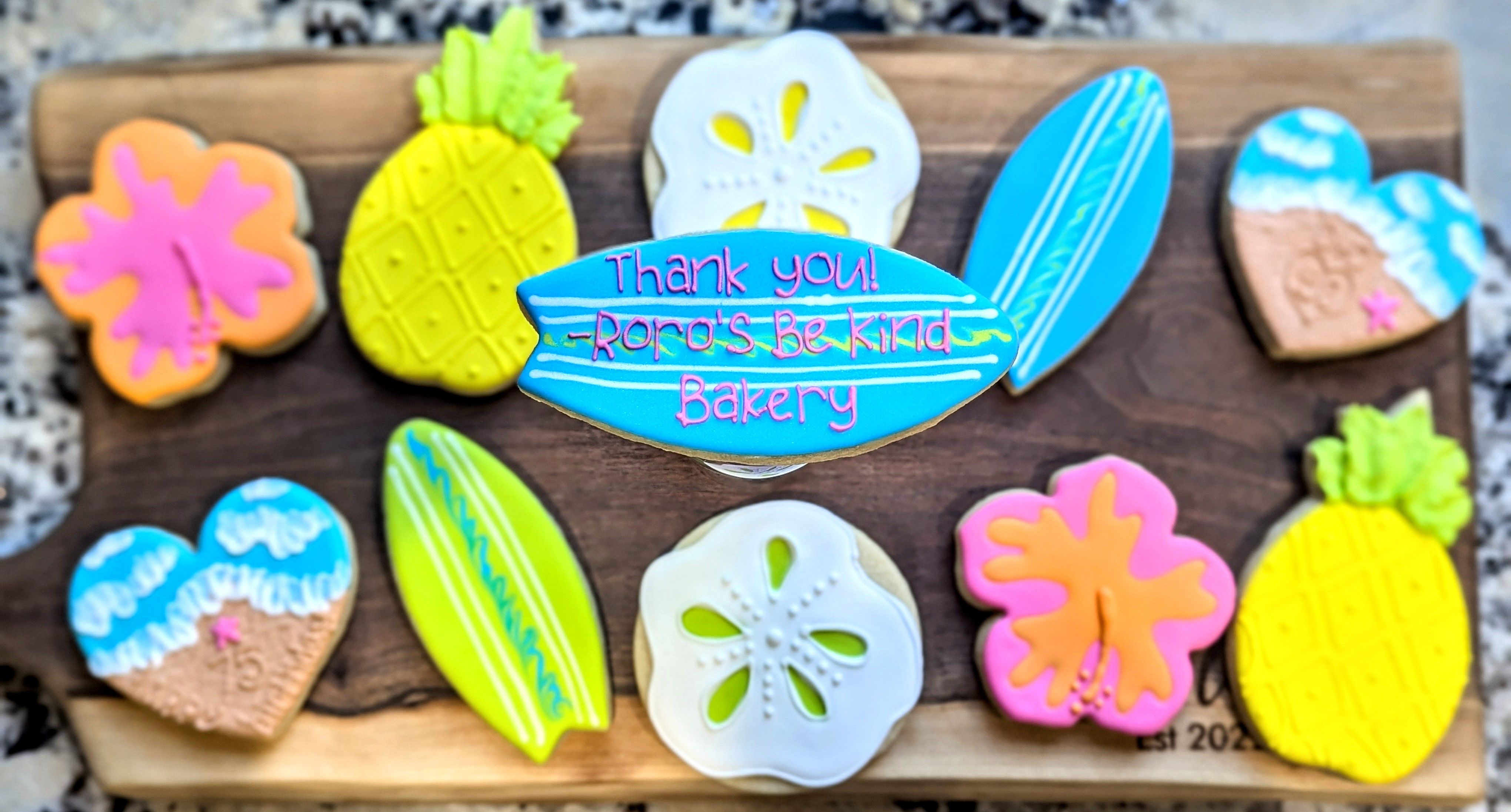 12 Decorated Royal Icing Sugar Cookies 