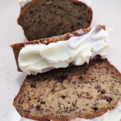 Banana Bread With Cream Cheese Icing 