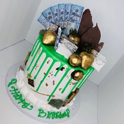 6” Serves 12-15 Ppl Wild Cake With Edible Money