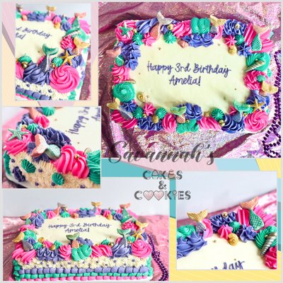  Custom Quarter Sheet Cake