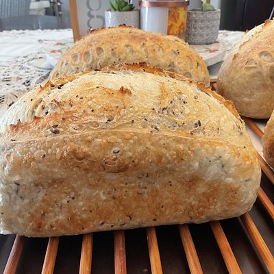 Flax Seed Sourdough Loaf