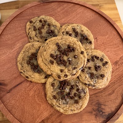 Brown Butter Sourdough Discard Chocolate Chip Cookies