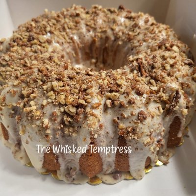 Sweet Potato Pound Cake With Nut Topping 