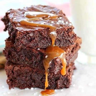 Salted Caramel Brownies 