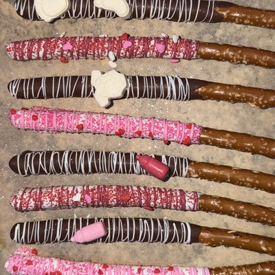 Chocolate Dipped Pretzels Full Dozen 